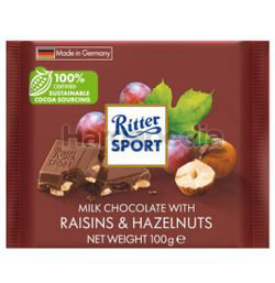 Ritter Sport Raisin Hazelnut 100gm Ritter Sport Raisin Hazelnut 100gm