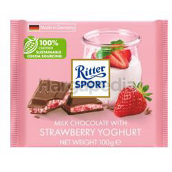 Ritter Sport Strawberry Yogurt 100gm Ritter Sport Strawberry Yogurt 100gm
