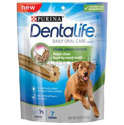 Purina Dentalife Daily Oral Care Dog Treats Large 7 Chews 221gm Purina Dentalife Daily Oral Care Dog Treats Large 7 Chews 221gm