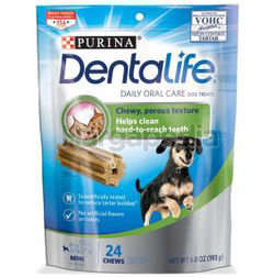 Purina Dentalife Daily Oral Care Dog Treats Mini 24 Chews 193gm Purina Dentalife Daily Oral Care Dog Treats Mini 24 Chews 193gm