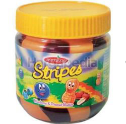 Jammy Stripes Peanut Butter Blueberry 340gm Jammy Stripes Peanut Butter Blueberry 340gm