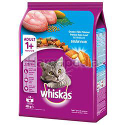Whiskas Adult 1+ Dry Cat Food Ocean Fish 480gm Whiskas Adult 1+ Dry Cat Food Ocean Fish 480gm
