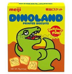 Meiji Land Biscuit Dinoland 70gm Meiji Land Biscuit Dinoland 70gm