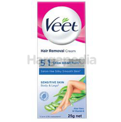 Veet Hair Removal Cream Sensitive Skin 25gm Veet Hair Removal Cream Sensitive Skin 25gm