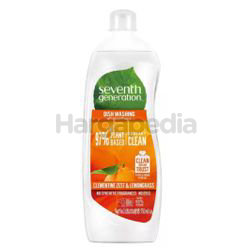 Seventh Generation Dish Washing Liquid Clementine Zest & Lemongrass 750ml Seventh Generation Dish Washing Liquid Clementine Zest & Lemongrass 750ml