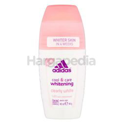 Adidas Women Deodorant Roll On Cool Care Whitening Clearly White 40ml Adidas Women Deodorant Roll On Cool Care Whitening Clearly White 40ml