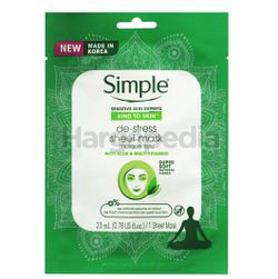 Simple De-stress Aloe Mask 1s Simple De-stress Aloe Mask 1s