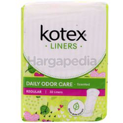 Kotex Fresh Daily Odor Care Pantyliner Regular Scented Daun Sirih 32s Kotex Fresh Daily Odor Care Pantyliner Regular Scented Daun Sirih 32s