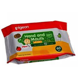 Pigeon Hand & Mouth Wet Tissues 60s Pigeon Hand & Mouth Wet Tissues 60s