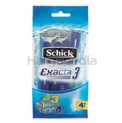 Schick Exacta 3 Blue Razor 4s Schick Exacta 3 Blue Razor 4s