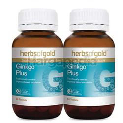 Herbs Of Gold Gingko Plus 2x90s Herbs Of Gold Gingko Plus 2x90s