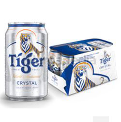 Tiger Crystal Beer Can 6x320ml Tiger Crystal Beer Can 6x320ml