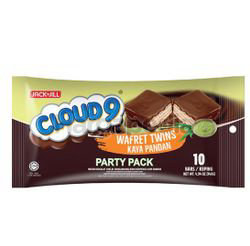 Cloud 9 Wafret Twin Wafer Kaya Pandan 10x14gm Cloud 9 Wafret Twin Wafer Kaya Pandan 10x14gm
