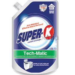 Kuat Harimau Super-K Liquid Detergent Tech-Matic Refill 1.6kg Kuat Harimau Super-K Liquid Detergent Tech-Matic Refill 1.6kg