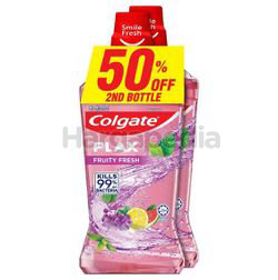 Colgate Plax Fruity Fresh Mouthwash 2x750ml Colgate Plax Fruity Fresh Mouthwash 2x750ml