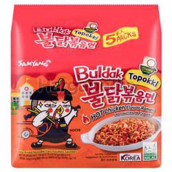 Samyang Buldak Topokki Hot Chicken Ramen 5x140gm Samyang Buldak Topokki Hot Chicken Ramen 5x140gm