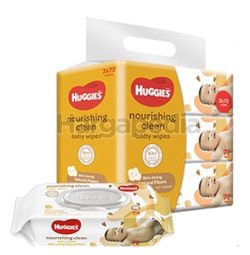 Huggies Baby Wipes Nourishing Clean Coco & Shea 3x72s Huggies Baby Wipes Nourishing Clean Coco & Shea 3x72s