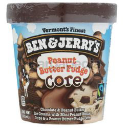 Ben & Jerry's Peanut Butter Fudge Core Ice Cream 473ml Ben & Jerry's Peanut Butter Fudge Core Ice Cream 473ml