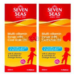 Seven Seas Multi-Vitamin Syrup With Cod Liver Oil 2x500ml Seven Seas Multi-Vitamin Syrup With Cod Liver Oil 2x500ml