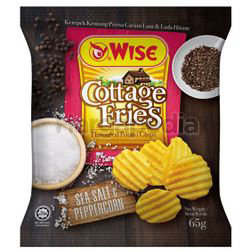 Wise Cottage Fries Potato Chips Sea Salt & Peppercorn 65gm Wise Cottage Fries Potato Chips Sea Salt & Peppercorn 65gm