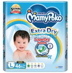 Mamy Poko Extra Dry Skin Tape L46 Mamy Poko Extra Dry Skin Tape L46