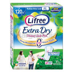 Lifree Extra Dry Pad 120CC 16s Lifree Extra Dry Pad 120CC 16s