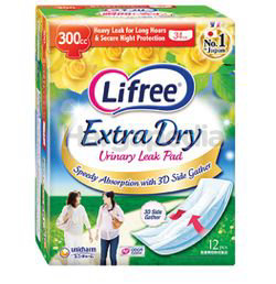 Lifree Extra Dry Pad 300CC 12s Lifree Extra Dry Pad 300CC 12s