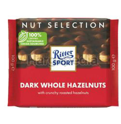 Ritter Sport Chocolate Dark Whole Hazelnuts 100gm Ritter Sport Chocolate Dark Whole Hazelnuts 100gm