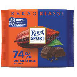Ritter Sport Chocolate 74% Intense 100gm Ritter Sport Chocolate 74% Intense 100gm