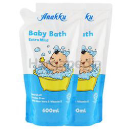 Anakku Baby Bath Extra Mild 2x600ml Anakku Baby Bath Extra Mild 2x600ml