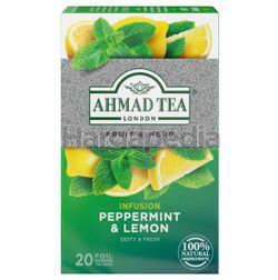 Ahmad Tea Infusion Peppermint & Lemon 20s Ahmad Tea Infusion Peppermint & Lemon 20s