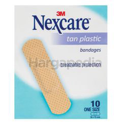 3M Nexcare Tan Plastic Bandages 10s 3M Nexcare Tan Plastic Bandages 10s