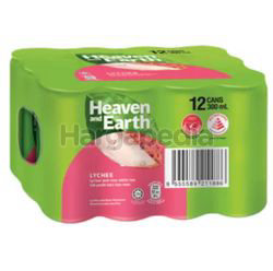 Heaven & Earth Lychee Rose White Tea 12x300ml Heaven & Earth Lychee Rose White Tea 12x300ml