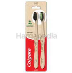 Colgate Bamboo Charcoal Floss Tip Soft Toothbrush 2s Colgate Bamboo Charcoal Floss Tip Soft Toothbrush 2s