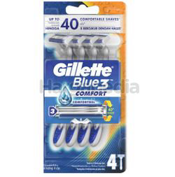 Gillette Blue 3 Comfort Disposal Razor 4s Gillette Blue 3 Comfort Disposal Razor 4s