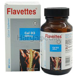 Flavettes Cal D3 600mg 60s Flavettes Cal D3 600mg 60s