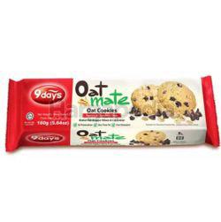 Torto 9days Currant & Chocolate Chips Oat Cookies 160gm Torto 9days Currant & Chocolate Chips Oat Cookies 160gm