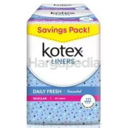 Kotex Fresh Pantyliner Regular Unscented 2x32s Kotex Fresh Pantyliner Regular Unscented 2x32s