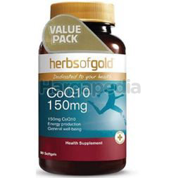 Herbs Of Gold CoQ10 150mg 90s Herbs Of Gold CoQ10 150mg 90s