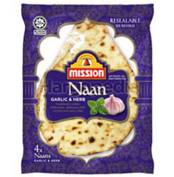 Mission Naan Garlic & Herbs 320gm Mission Naan Garlic & Herbs 320gm