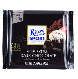 Ritter Sport Fine Extra Dark Chocolate 100gm Ritter Sport Fine Extra Dark Chocolate 100gm
