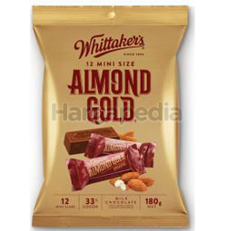 Whittaker's Share Bags Almond Gold 180gm Whittaker's Share Bags Almond Gold 180gm