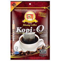 Kluang Black Coffee Kopi O 2in1 With Sugar 10x23gm Kluang Black Coffee Kopi O 2in1 With Sugar 10x23gm
