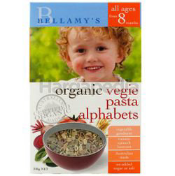 Bellamy's Organic Vegie Pasta Alphabet 200gm Bellamy's Organic Vegie Pasta Alphabet 200gm
