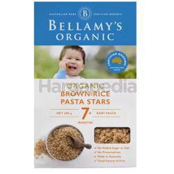 Bellamy's Organic Brown Rice Pasta Stars 200gm Bellamy's Organic Brown Rice Pasta Stars 200gm