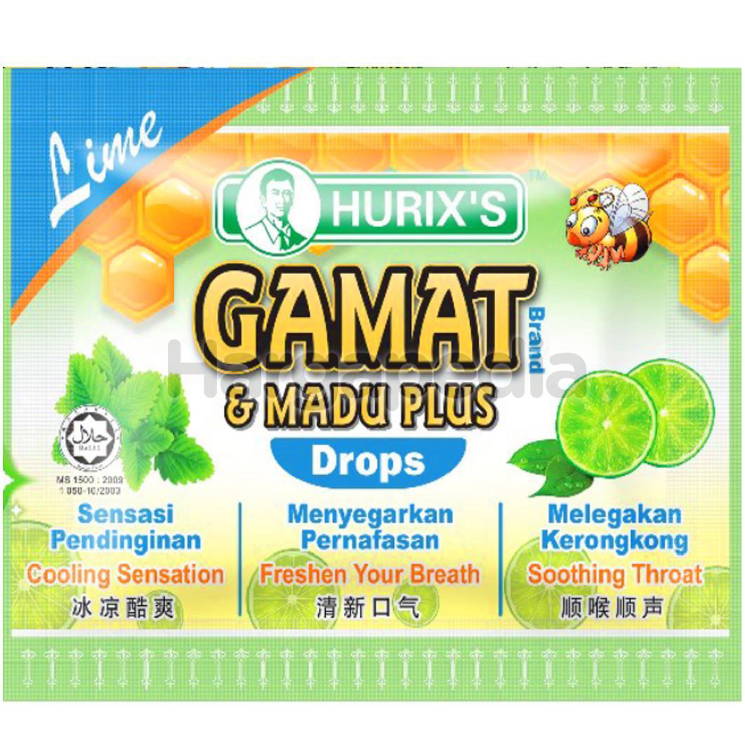 Hurix S Gamat Madu Plus Drops Lime 6s