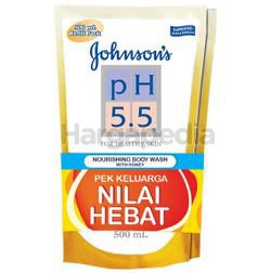 Johnson's pH5.5 Nourishing Body Wash Refill Honey 2x500ml Johnson's pH5.5 Nourishing Body Wash Refill Honey 2x500ml