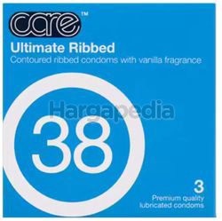 Care 38 Ultimate Ribbed Condom 3s Care 38 Ultimate Ribbed Condom 3s