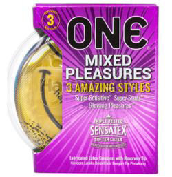 ONE Condoms Mixed Pleasures 3s ONE Condoms Mixed Pleasures 3s