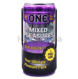 ONE Condoms Mixed Pleasures 12s + 1 Vibe ONE Condoms Mixed Pleasures 12s + 1 Vibe